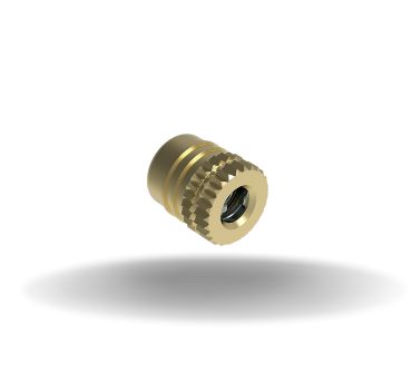 Dzus® Quarter-Turn Receptacle, Medium Size, Brass 0