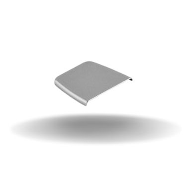 Capas para as Abas da Dobradiças, Aba tamanho médio, Aço Inox 316, Alto brilho