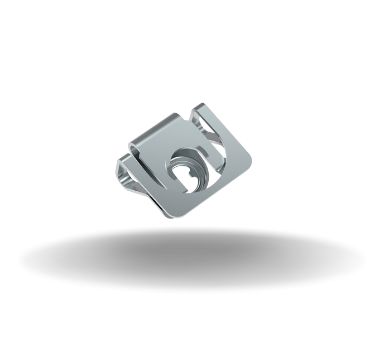 Dzus® Quarter-Turn Receptacle, Small Size, Steel Zinc Plate, Bright chromate