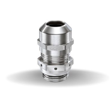 Prensa-cabos EN 45545 ESSVG EMV-Z RW, VentGLAND®, com cones de aterramento DIN 89345, aço inoxidável
