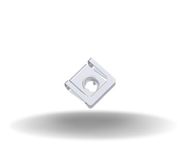 Dzus® Quarter-Turn Receptacle, Large Size, Steel Zinc Immersion Coating