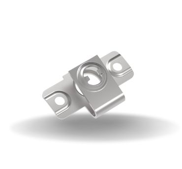 Dzus® Quarter-Turn Receptacle, Size 6, Rivet-on, Steel, Zinc Immersion Coating