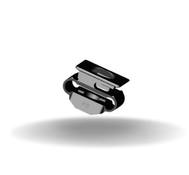 Dzus® Quarter-Turn Receptacle, 2.80 - 3.25mm (.111 - .129 in) Frame Thickness, Plastic, Natural