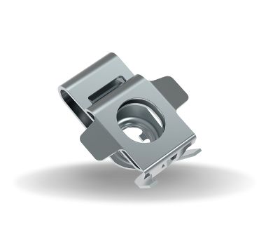 Dzus® Quarter-Turn Receptacle, Medium Size, Steel Zinc Plate, Bright chromate