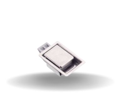 Fechos de Impacto, Tamanho miniatura, 3.2 mm Espessura, Aço inox, Passivado, Escovado