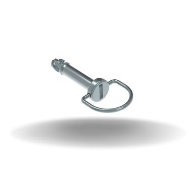 Dzus® Quarter-Turn Stud, Large Size, Bail Handle, Steel Zinc Plate, Bright chromate