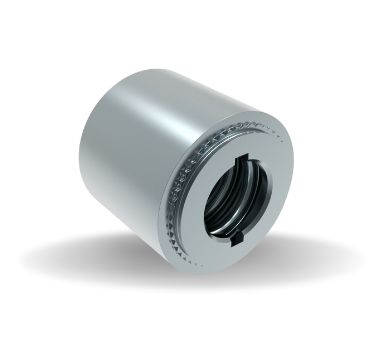 Dzus® Lion Quarter-Turn Receptacle, Medium Size, Press-in, Steel Zinc Plate, Bright chromate