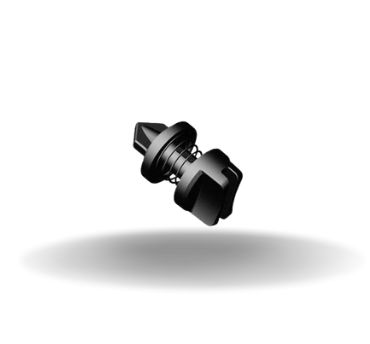 Dzus® Quarter-Turn Self-Ejecting Stud, Knob Style, Plastic, Natural