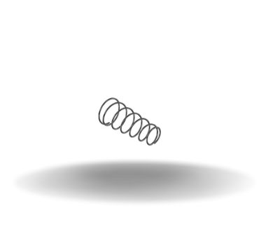 Dzus® Quarter-Turn Retaining Spring, Size 6, Stainless Steel, 0