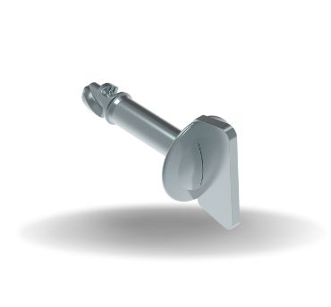 Dzus® Quarter-Turn Stud, Large Size, Wing, Steel Zinc Plate, Bright chromate