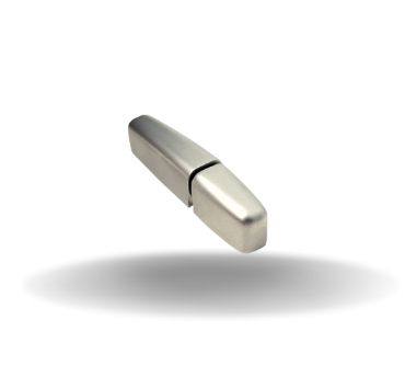 Dobradiças removíveis, Modelo com articulação alinhada, Aço inox, Polido