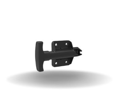 Acionadores, T Maçaneta, Sem travamento, Nylon com fibra de vidro, Preto