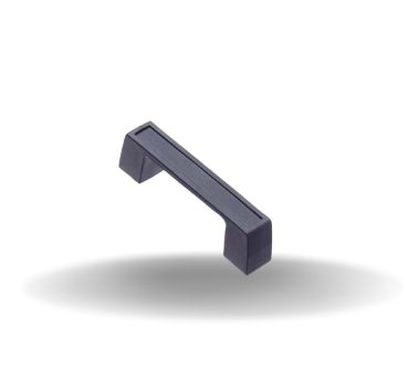 Grab Handle, Tamanho pequeno, Plástico ABS, Preto, Embalado em camadas