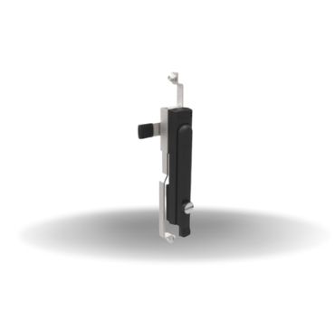 Fecho Multiponto, escamoteavel, Reversível, Fenda, 20mm (.79 in) Grip, com vedação, Plástico, Preto