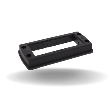 Moldura, plástico, preto, 70x153mm