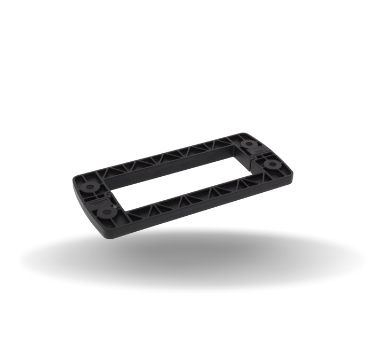 Estrutura de travamento, plástico, preto, 69x152mm