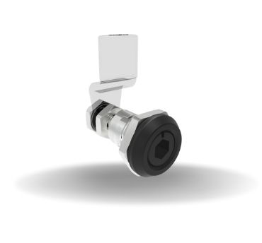 Fechos Lingueta com quarto de volta, Reguláveis, Chave Allen 8 mm, Com vedação, Zamac, Revestimento em pó, Preto