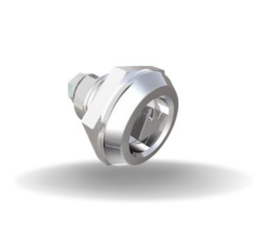Fechos Lingueta com quarto de volta, , Com vedação, Aço inox, Passivado, Brilhante