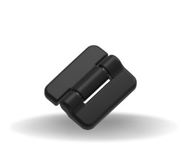 Dobradiças de Torque Constante , Simétrico, 4.180 Nm Torque adiante, Tamanho grande, Poliamida 6, Natural, Preto