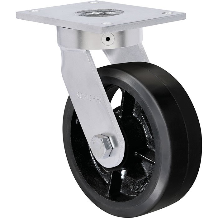 Rodízio ERGONOMIC HEAVY DUTY Schioppa – B – BORRACHA MOLDADA