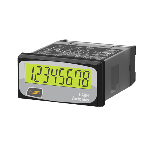 Contadores digitais compactos de LCD de 8 dígitos (somente indicador) Autonics Série LA8N