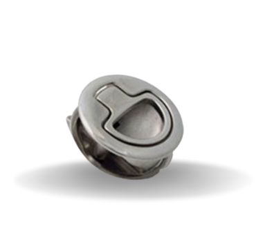 Fechos de Impacto, Tamanho pequeno, Sem restrição, 1-21mm Grossura da Porta, 23 mm Espessura, Aço Inox 316, Eletropolido