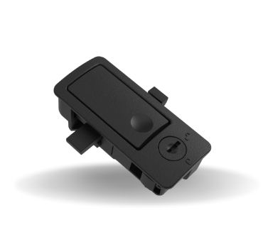 Fechos de Impacto, Travamento com chave, 6.4 mm Espessura, Plástico, Engate do lado direito