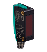 Sensor Fotoelétrico de triangulação com supressão de fundo série ML100 20x31mm PNP 5...350mm ML100-8-H-350-RT/95/103