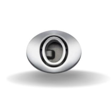 Fechos de Impacto, Sem restrição, 10 - 16mm Grossura da Porta, Plástico com Aço Inox 316, Brilhante