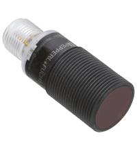 Sensor Fotoelétrico M18 de triangulação com supressão de fundo série 18GK40 NPN 10 ... 150 mm OBT150-18GK40-E0-V1
