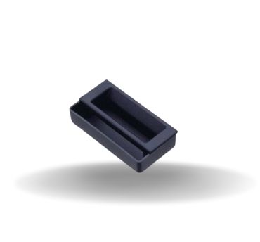 Puxadores Embutidos, Plástico ABS, Preto