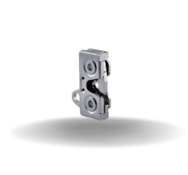 Fechos de Impacto Rotativas, Micro Size, Dois estágios, Amortecedor integrado, Inferior, 4.5 mm Thru, Aço, Aço, Brilhante