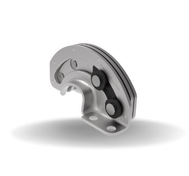 Dobradiças Ocultas, modelo com abertura de 180°, Aço inox, Passivado
