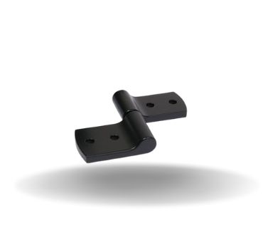 Dobradiças de Torque Constante, Simétrico, 2.937 Nm Torque adiante, 2.937 Nm Torque reverso, Rebite/parafuso (furo passante), Zamac, Preto
