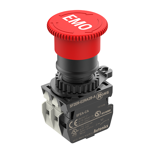 Botão de parada de emergência Autonics SF2ER-E2RA2B-A
