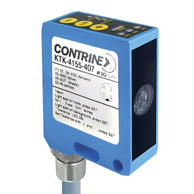 Sensor Fotoelétrico de contraste 40 x 50 12 mm PBTP Teach-in LED, RGB KTK-4155-407