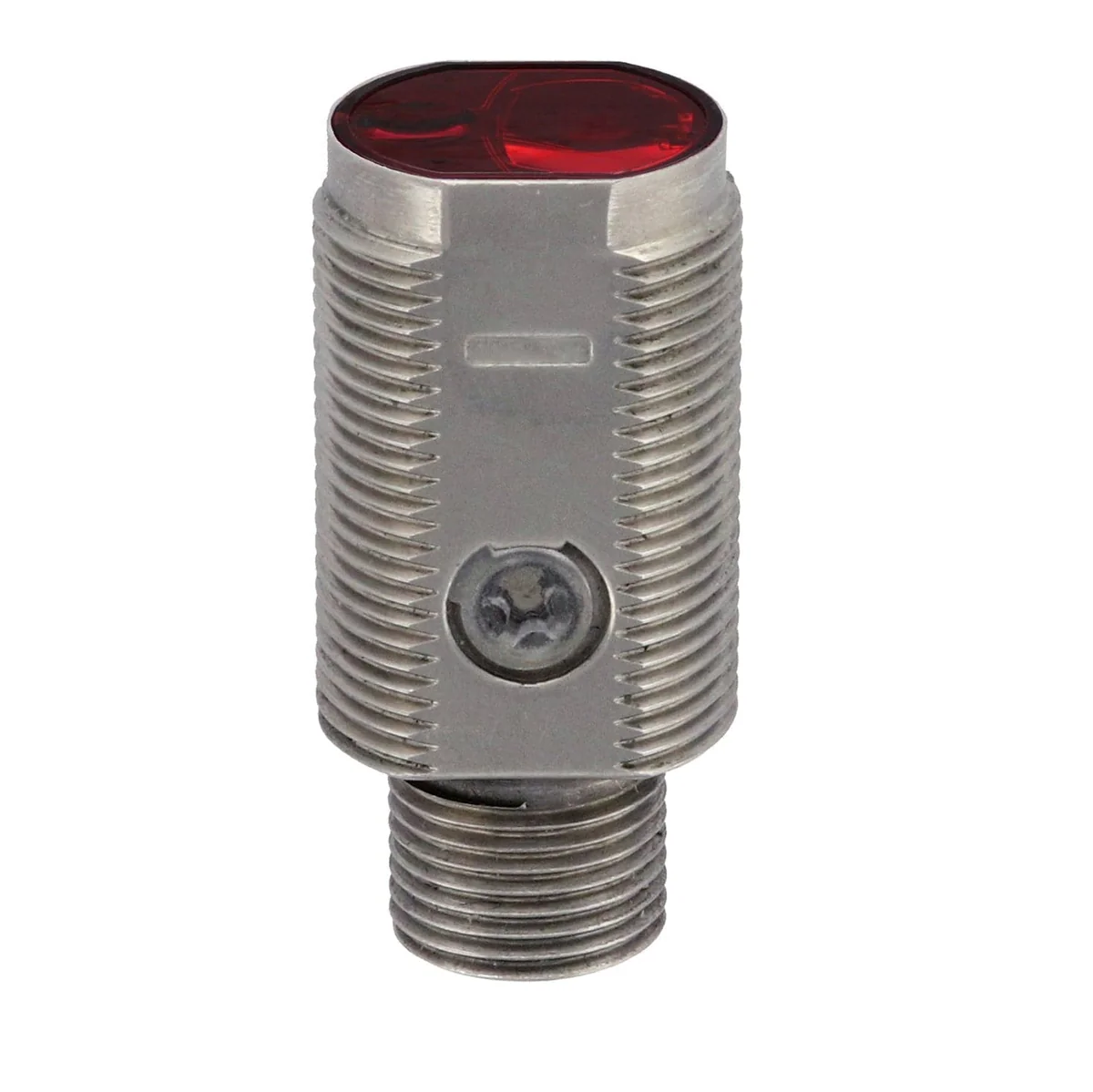 Sensor Fotoelétrico supressão de fundo padrão M18 15...210 mm Aço inoxidável V2A 3/4 de volta pot. LED Pinpoint, vermelho 640 nm LHR-M18MA-PMS-101