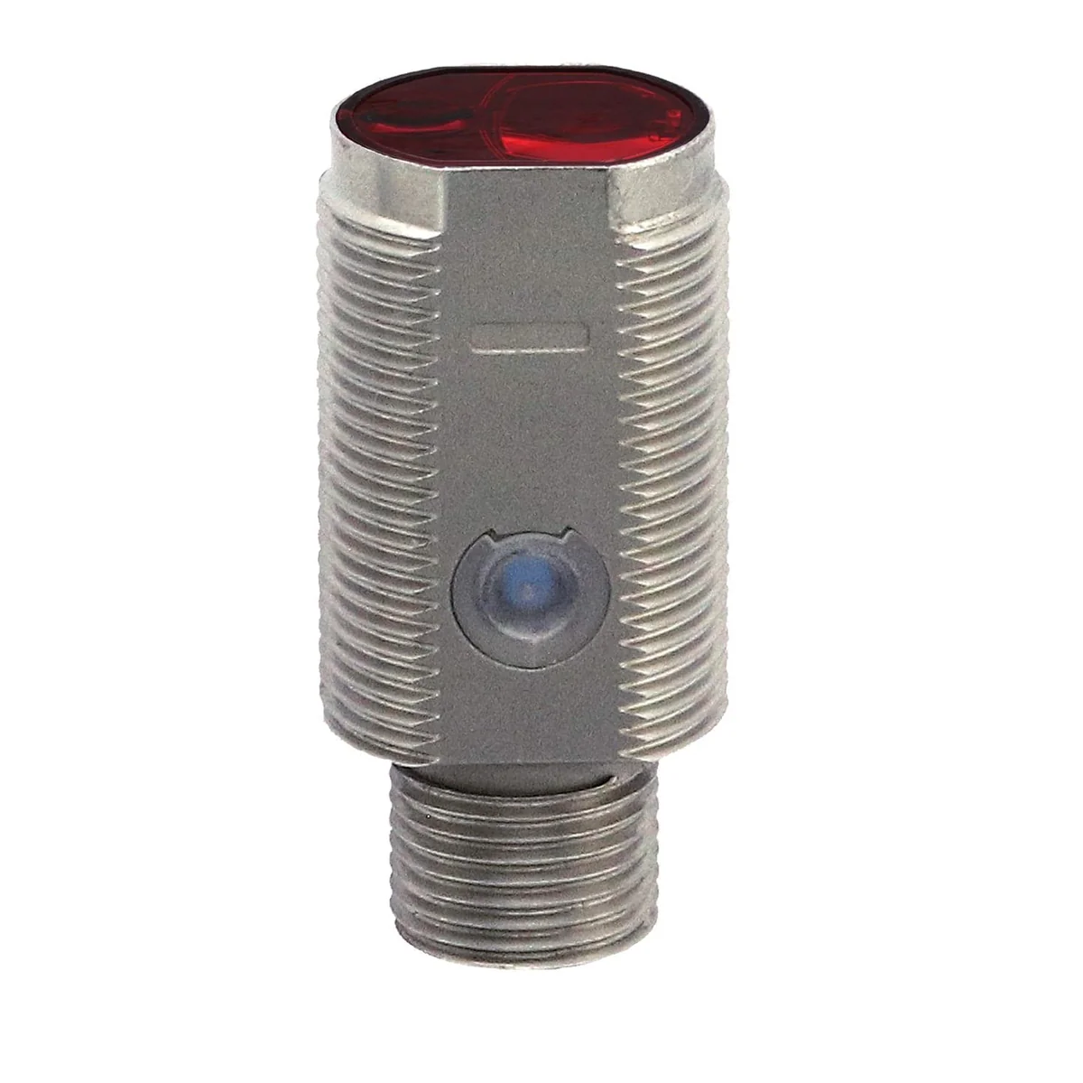 Sensor Fotoelétrico supressão de fundo padrão M18 15...210 mm Aço inoxidável V2A Botão de ensino Pinpoint LED, vermelho 640 nm LHR-M18MA-TMS-101